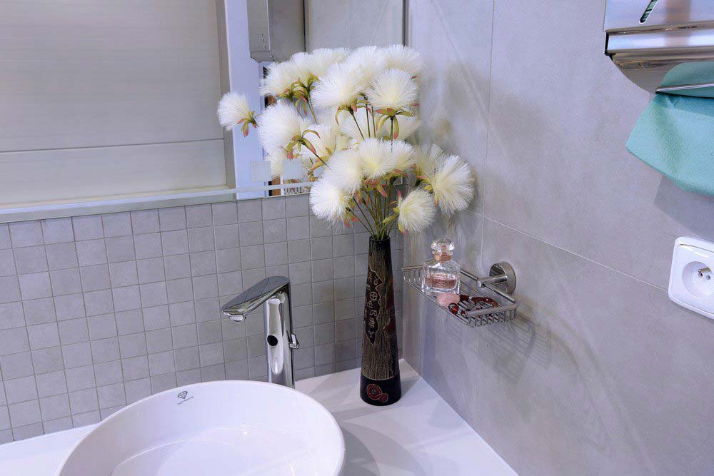 Edelstahl Seifenschale für die Dusche SLZD19 - Muster