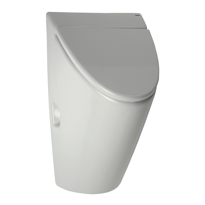 Arq Keramik Urinal mit Deckel und Radar Spülung SLP32R - 6 V Batteriebetrieb