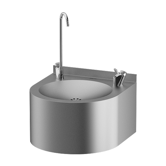 Wasserspender mit Festwasseranschluss und Flaschenfüller SLUN62S