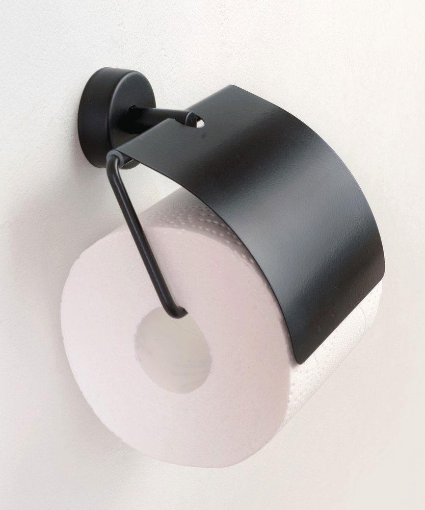 Edelstahl Toilettenpapierhalter schwarz SLZN09N-01