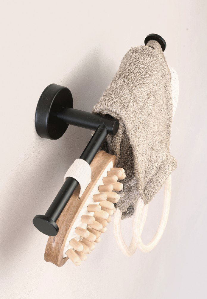 Edelstahl Toilettenpapierhalter schwarz für zwei Rollen SLZD21N