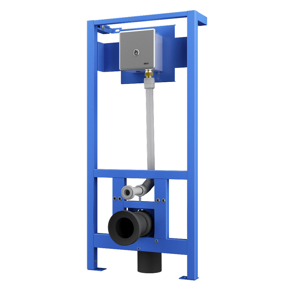 WC Vorwandelement mit Betätigungsplatte SLW10PB, Batteriebetrieb