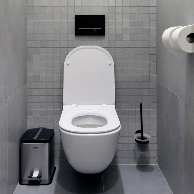 WC Betätigungsplatte schwarz SLW02F