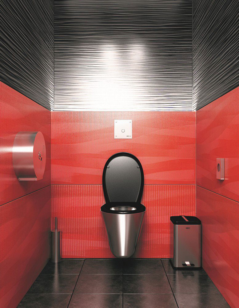 Toilette Edelstahl SLWN04 - Musterbad