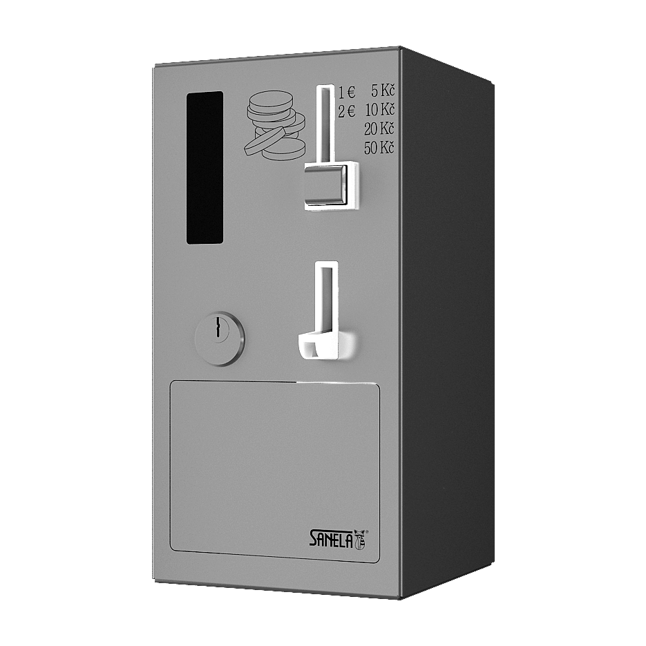 Jeton- und Münzzeitzähler für Türen mit GSM-Modul SLZA40G