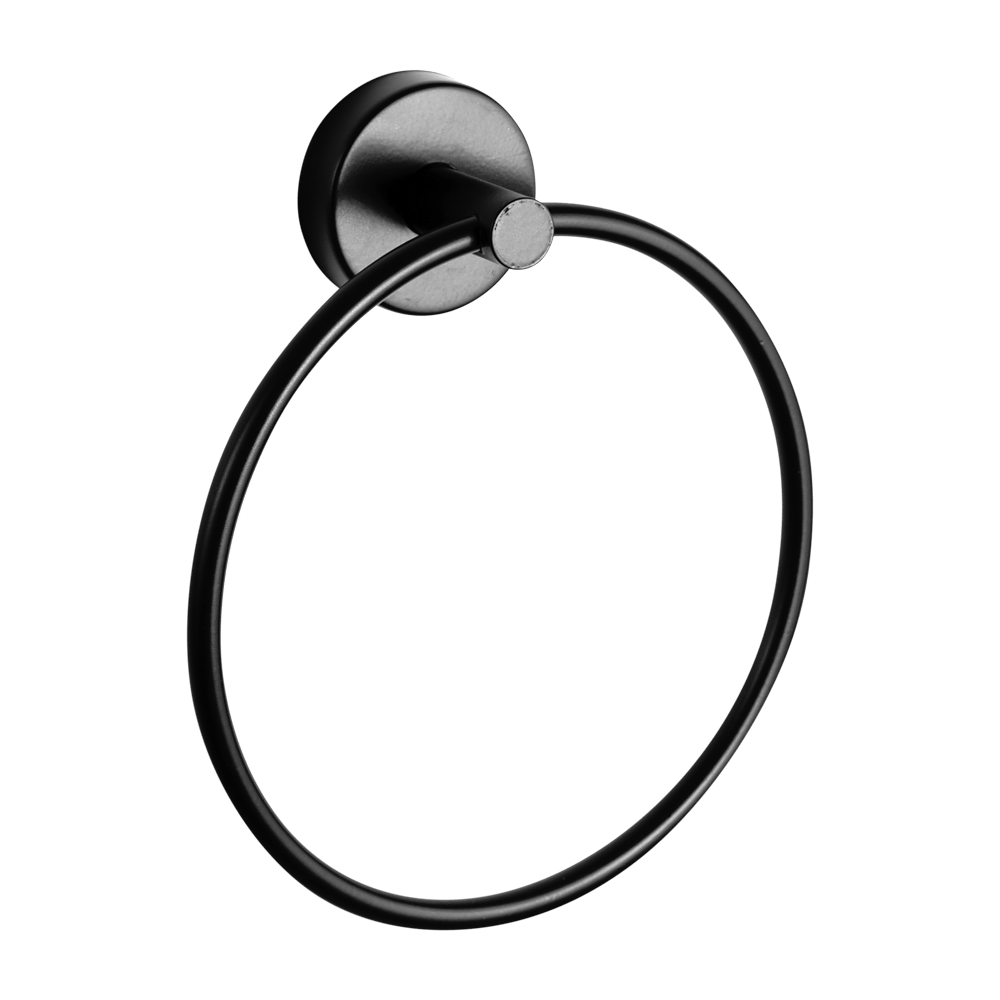 Edelstahl Handtuchring schwarz SLZD05N
