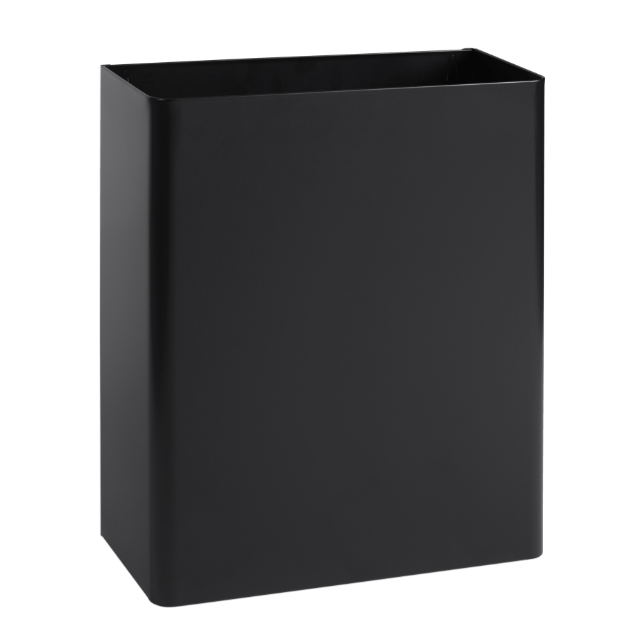 Edelstahl Abfallbehälter schwarz SLZN23V