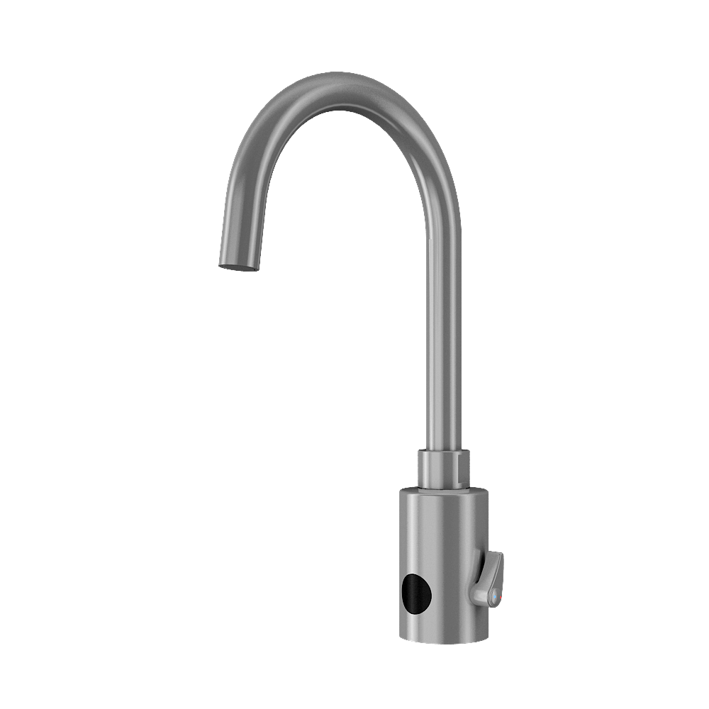 Waschtischarmatur mit Sensor, Mischer und Schwanenhals SLU08LN(B)