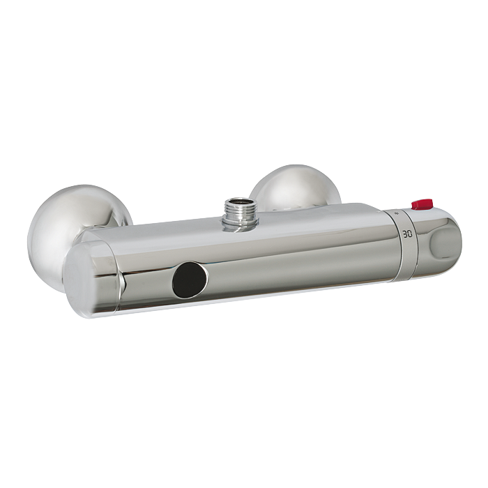 Duscharmatur Aufputz mit Thermost SLS03, Wasserabgang nach oben